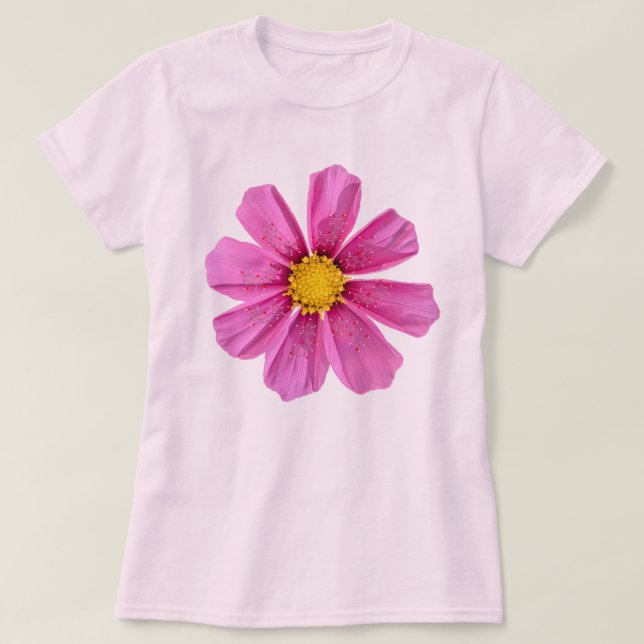 Camiseta de la Molécula de Química de Flores Cosmo (Diseño del anverso)