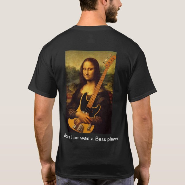 Camiseta de la Mona Lisa Bass Player (Reverso)