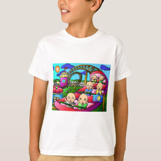 Camiseta de la montaña rusa de la diversión