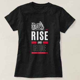 Camiseta de la moto de la camiseta de Rise and Rid