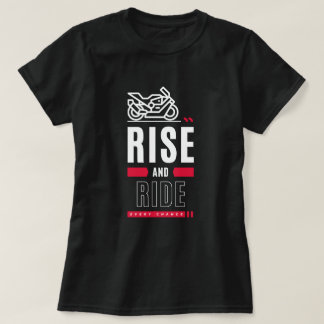 Camiseta de la moto de la camiseta de Rise and Rid