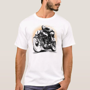 Camiseta de la motocicleta del jinete del corredor