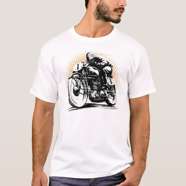 Camiseta de la motocicleta del jinete del corredor (Anverso)