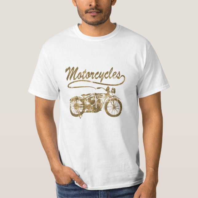 Camiseta de la motocicleta del vintage (Anverso)