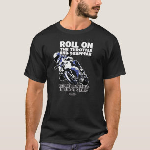Camiseta de la motocicleta - rollo en la válvula