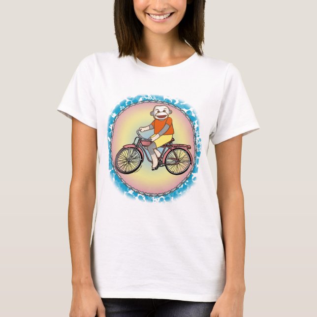 Camiseta de la motocicleta Sock Monkey (Anverso)