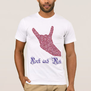 Camiseta de la muestra del rock-and-roll del