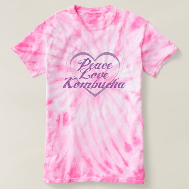 Camiseta de la mujer de Kombucha del teñido (Diseño del anverso)
