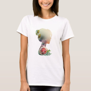 Camiseta De La Mujer De Las Flores