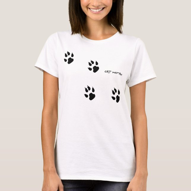 Camiseta de la mujer del gato (Anverso)