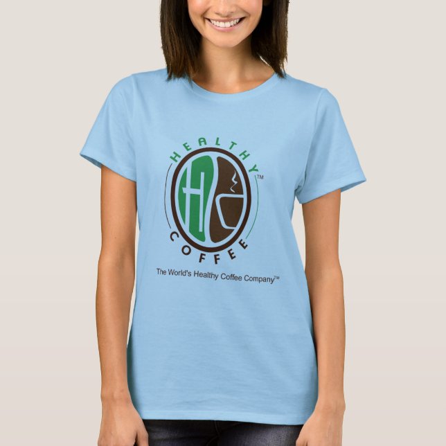 Camiseta de la muñeca de HealthyCoffee con el (Anverso)