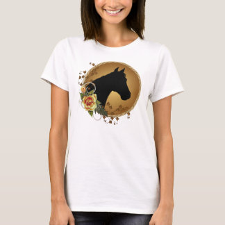 Camiseta de la muñeca de la silueta de la cabeza
