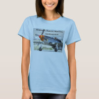 Camiseta de la muñeca de Ladie del mustango P-51