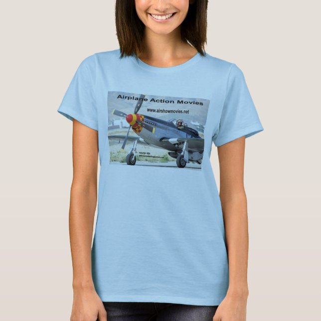 Camiseta de la muñeca de Ladie del mustango P-51 (Anverso)