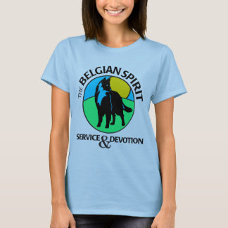 Camiseta de la muñeca de las señoras en azul