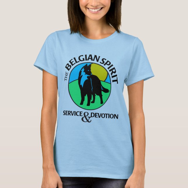 Camiseta de la muñeca de las señoras en azul (Anverso)