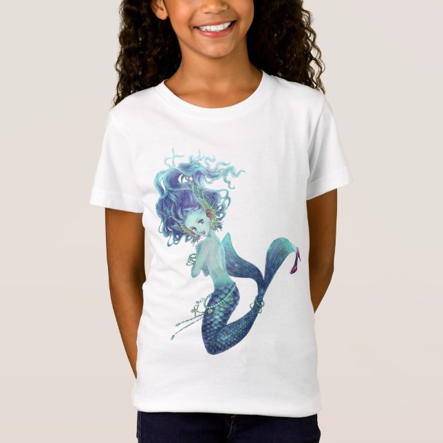 Camiseta de la muñeca de los chicas de la sirena (Anverso)