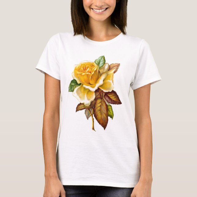 Camiseta de la muñeca del rosa amarillo del (Anverso)