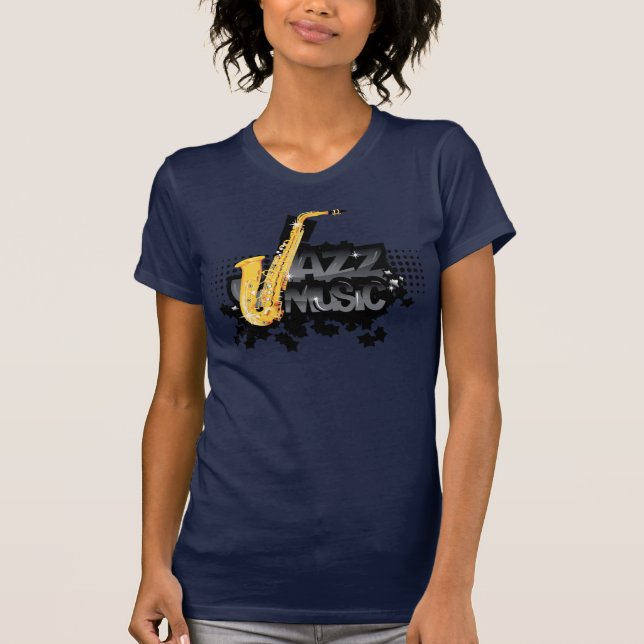 camiseta de la música de jazz (Anverso)