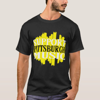 Camiseta de la música de Pittsburgh de la ayuda