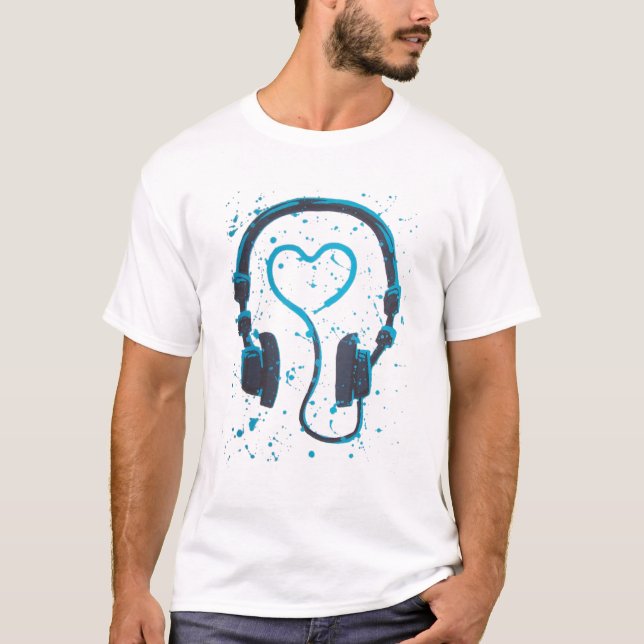 Camiseta de la música del amor de DJs (Anverso)