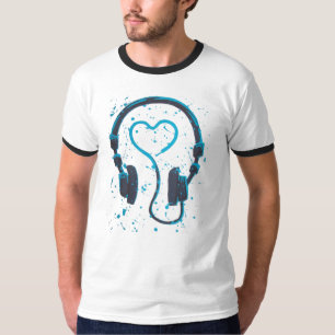 Camiseta de la música del amor de DJs