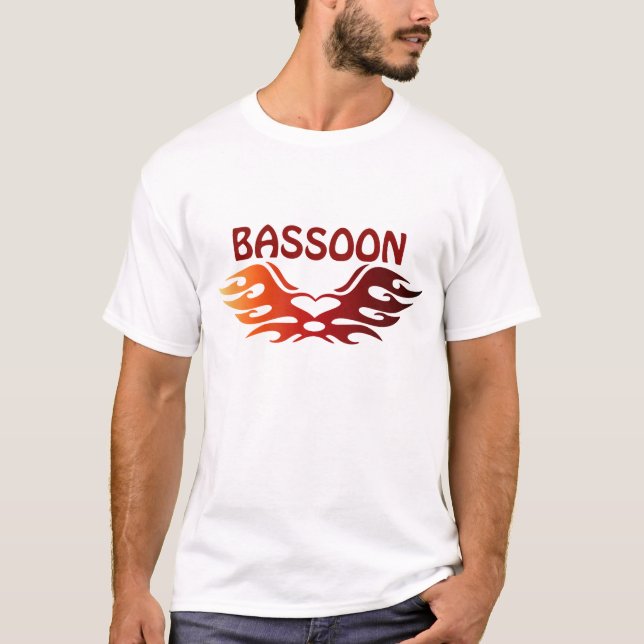 Camiseta de la música del Bassoon (Anverso)