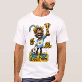 Camiseta de la Nación Argentina GOAT Tres Campeone