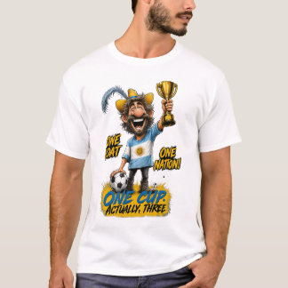Camiseta de la Nación Argentina GOAT Tres Campeone