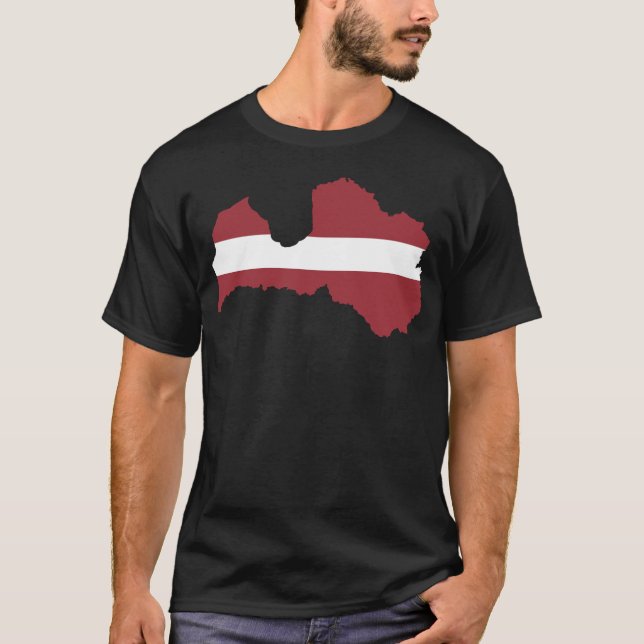 Camiseta de la nación de Lativa (Anverso)