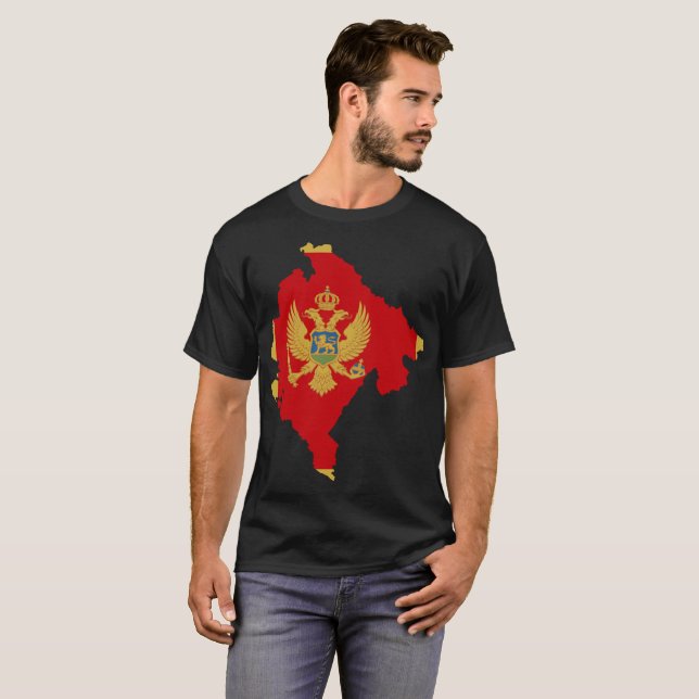 Camiseta de la nación de Montenegro (Anverso completo)