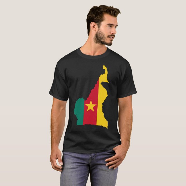 Camiseta de la nación del Camerún (Anverso completo)