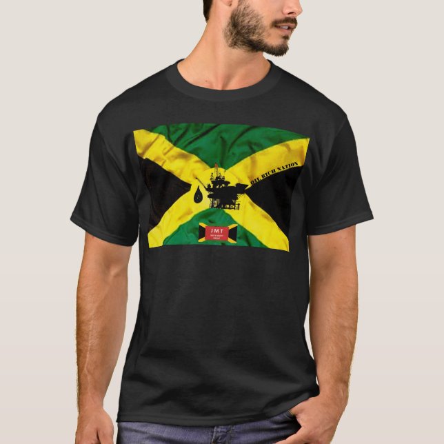 Camiseta de la NACIÓN RICA EN PETRÓLEO DE JAMAICA (Anverso)