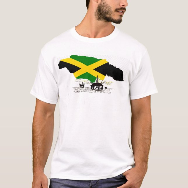 Camiseta de la NACIÓN RICA EN PETRÓLEO JAMAICANA (Anverso)