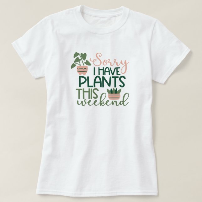 Camiseta de la naturaleza del jardín de plantas (Diseño del anverso)