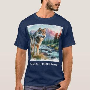 Camiseta de la naturaleza del Lobo de la Madera de