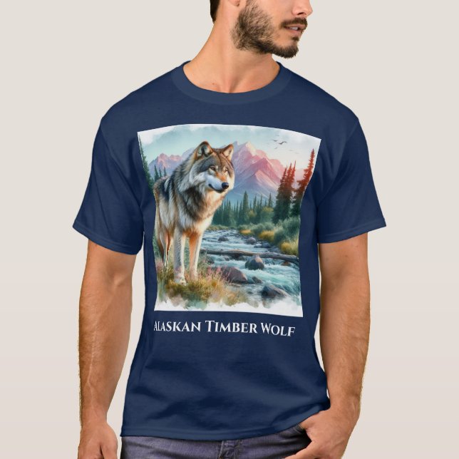 Camiseta de la naturaleza del Lobo de la Madera de (Anverso)