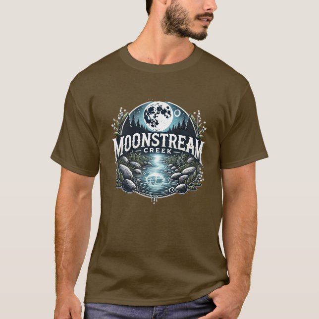 Camiseta De La Naturaleza Escénica De Moonstream C (Anverso)