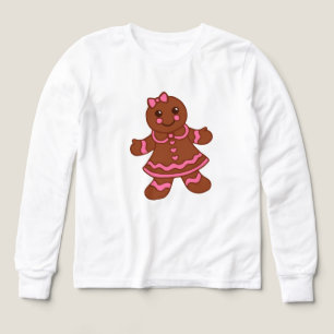 Camiseta de la niña de pan de jengibre