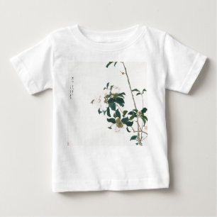CAMISETA DE LA NIÑA DEL BEBÉ DE ALGODÓN CON FLORES