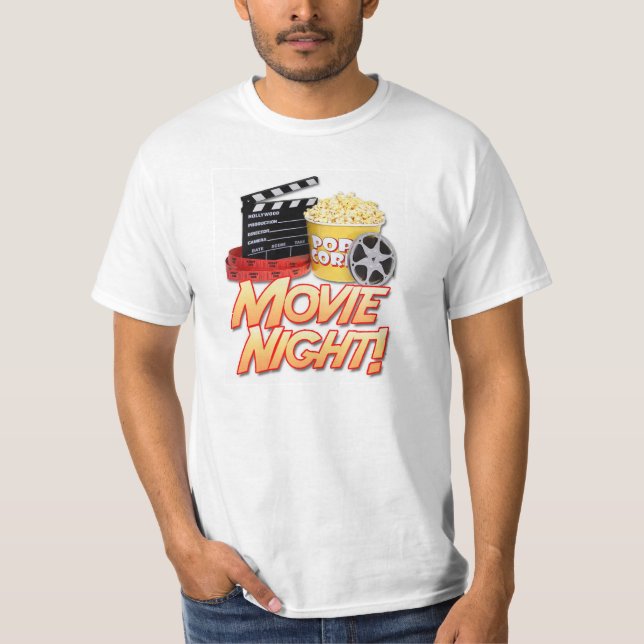 CAMISETA DE LA NOCHE DE PELÍCULA (Anverso)