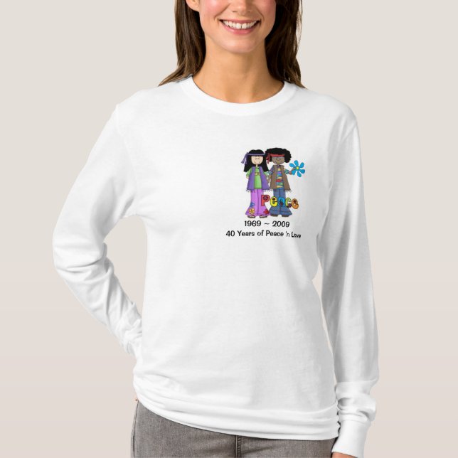 Camiseta de la nostalgia de los niños de flor del (Anverso)
