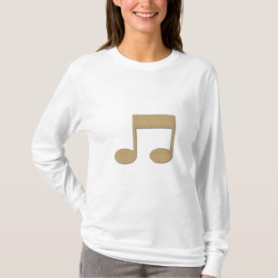 Camiseta de la nota de la música