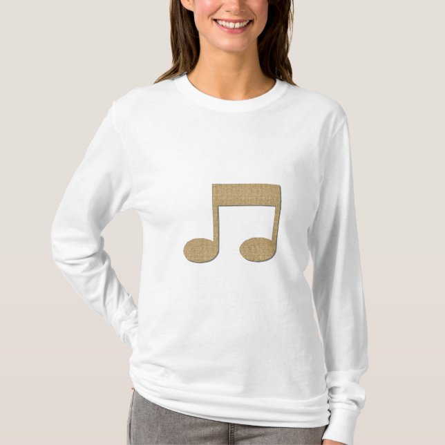 Camiseta de la nota de la música (Anverso)