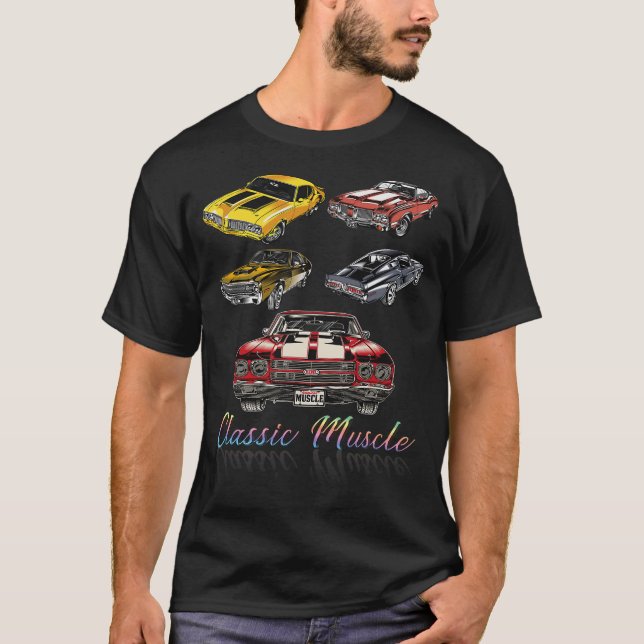Camiseta de la Novedad de los autos clásicos de lo (Anverso)
