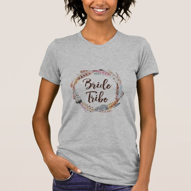 Camiseta de la novia de la tribu de novias (Anverso)