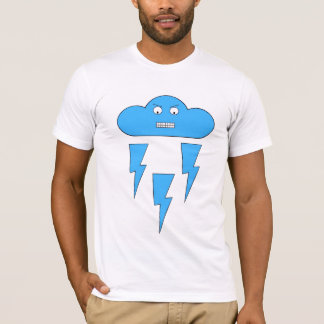 Camiseta de la nube del humor (enojada/relámpago)
