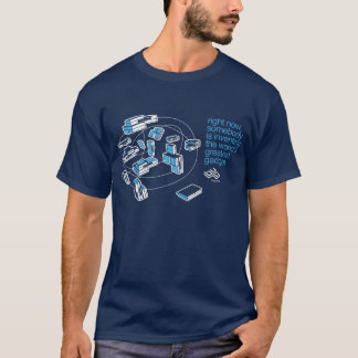 Camiseta de la nube del INSECTO - azul