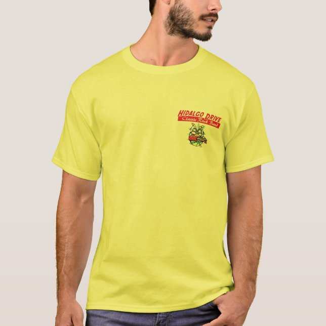 Camiseta de la obra clásica del amarillo de la (Anverso)