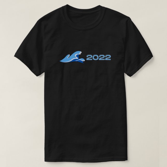 Camiseta de la ola azul 2022 (Diseño del anverso)